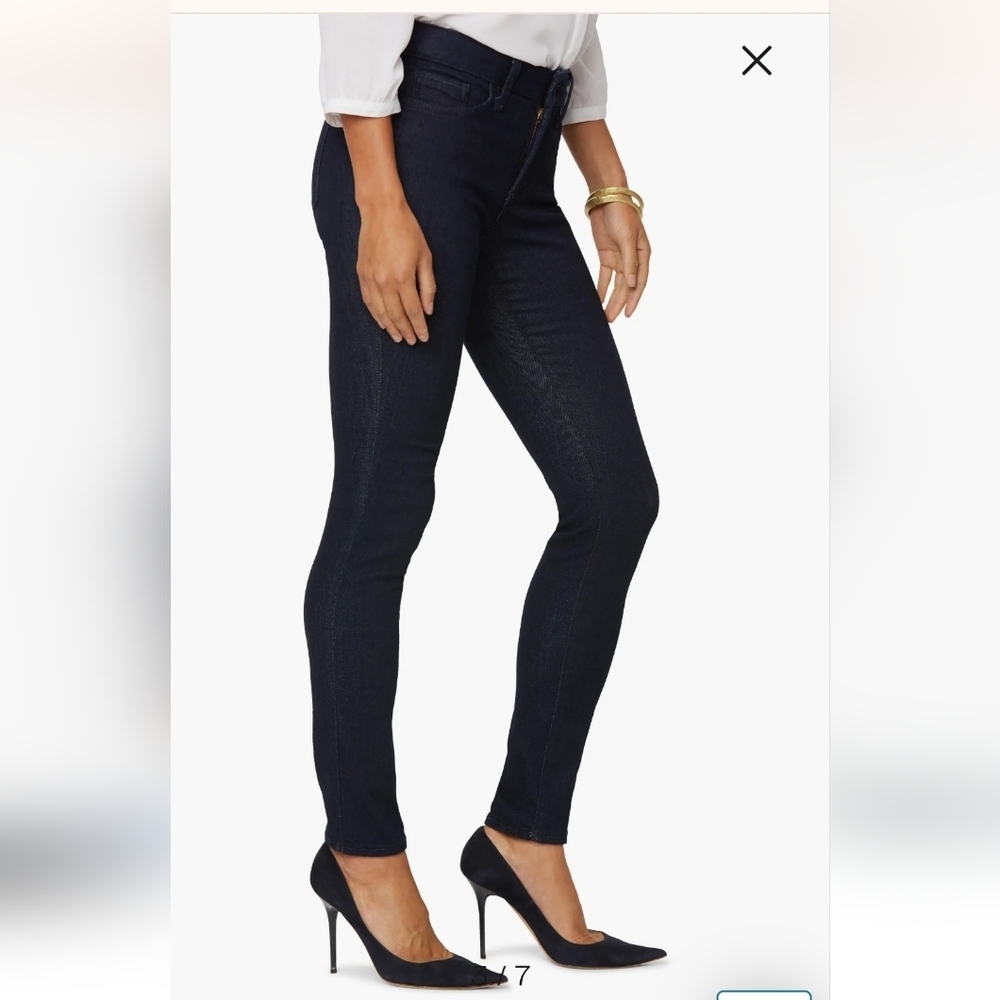 NYDJ Legging Jeans Size 6 Black Stretch Made in USA Jegging Pants Women's M - Picture 14 of 14